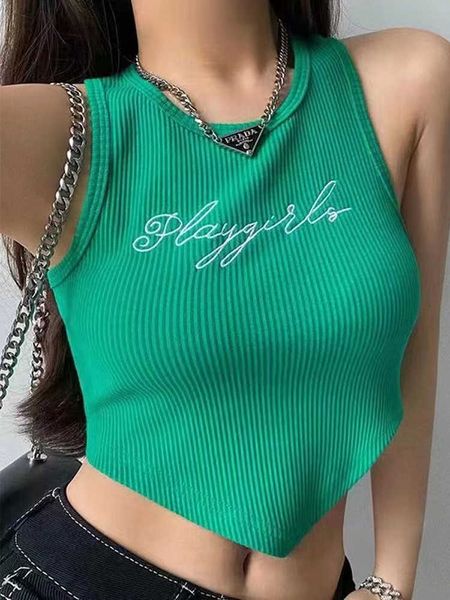 women's tanks camis heliar women summer letter embroidery camis crop o-neck solid ribbed knit irregular hem casual tank aa230515, White
women's tanks camis heliar women summer letter embroidery camis crop o-neck solid ribbed knit irregular hem casual tank aa230515, White
