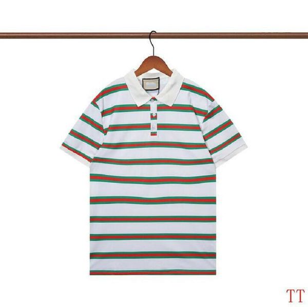 spring and summer high-end brand designer business polo shirt lapel cotton trend men's short sleeve t-shirt -01, White;black
spring and summer high-end brand designer business polo shirt lapel cotton trend men's short sleeve t-shirt -01, White;black