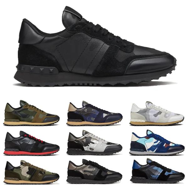 with box valentinoity designer vt shoes men women luxury designer shoes rockrunner sneakers in camouflage mesh fabric rubber stud triple yxj, Black
with box valentinoity designer vt shoes men women luxury designer shoes rockrunner sneakers in camouflage mesh fabric rubber stud triple yxj, Black