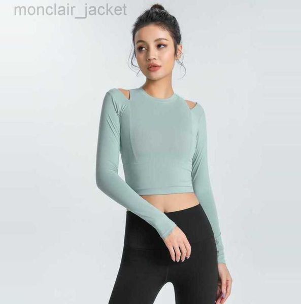 desginer yoga suit women's sports long sleeved elastic slim fit open navel quick drying t-shirt running fitness 23ssa, White
desginer yoga suit women's sports long sleeved elastic slim fit open navel quick drying t-shirt running fitness 23ssa, White