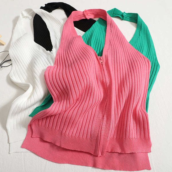 women's tanks camis heliar women sunmer halter v-neck zipper crop sleeveless slim fit camis solid y2k tank knitted high street aa2305, White
women's tanks camis heliar women sunmer halter v-neck zipper crop sleeveless slim fit camis solid y2k tank knitted high street aa2305, White
