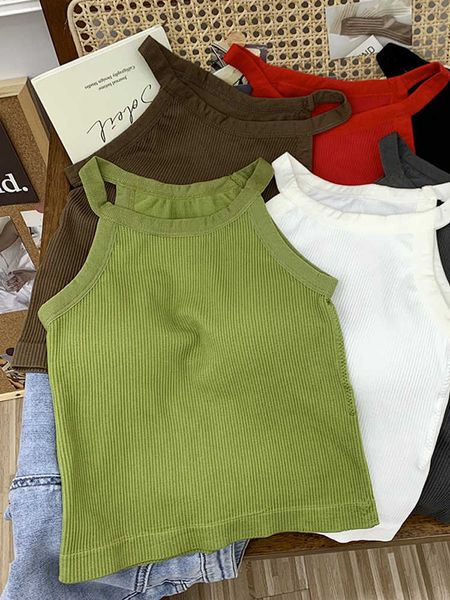 women's tanks camis heliar women halter knitted crop summer sleeveless off shoulder tank slim femme ribbed crop aa230515, White
women's tanks camis heliar women halter knitted crop summer sleeveless off shoulder tank slim femme ribbed crop aa230515, White