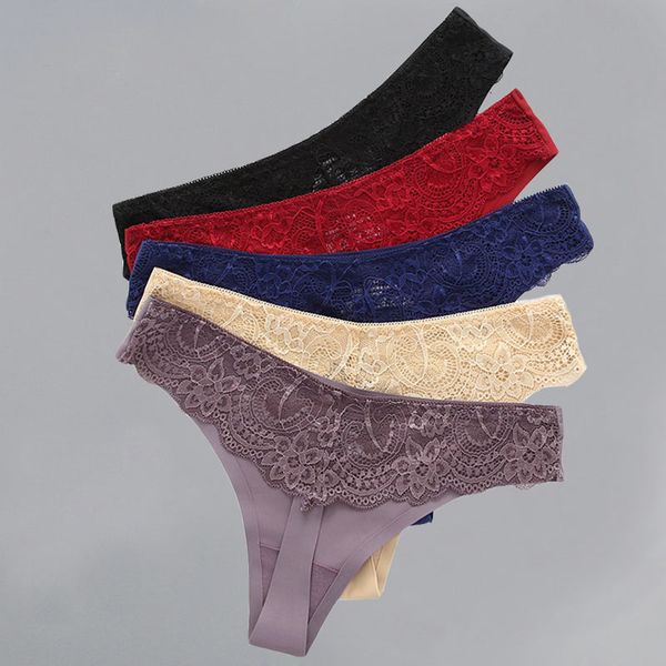 women's panties 5 pcs cotton thong tanga women's panties seamless g-string lace underwear transparent briefs girl lingerie underpa, Black;pink
women's panties 5 pcs cotton thong tanga women's panties seamless g-string lace underwear transparent briefs girl lingerie underpa, Black;pink
