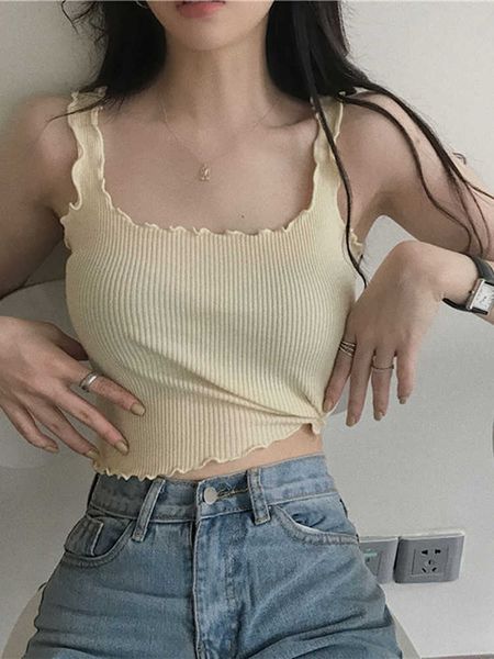 women's tanks camis heliar women summer solid ruffle chic camisole basic sleeveless tank sweet women crop girls slim summer aa230515, White
women's tanks camis heliar women summer solid ruffle chic camisole basic sleeveless tank sweet women crop girls slim summer aa230515, White