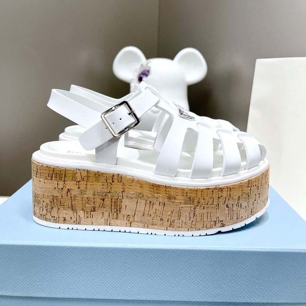 new designer sandals rubber wedge heel slippers slides thick soled gear hollow baotou ladies casual heightening buckle roman tide outdoor be, Black
new designer sandals rubber wedge heel slippers slides thick soled gear hollow baotou ladies casual heightening buckle roman tide outdoor be, Black