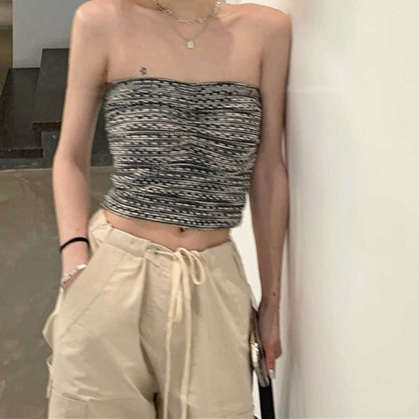 summer mist mixed color knitted elastic bra spring/summer new inner style spicy girl, White
summer mist mixed color knitted elastic bra spring/summer new inner style spicy girl, White