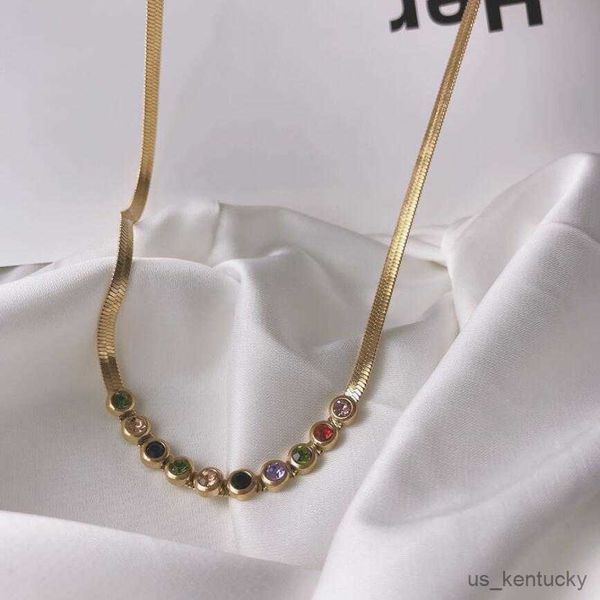 pendant necklaces stainless steel colored zircon pendant nelaces snake clavicle chain for women fashion fine jewelry party gifts, Silver
pendant necklaces stainless steel colored zircon pendant nelaces snake clavicle chain for women fashion fine jewelry party gifts, Silver