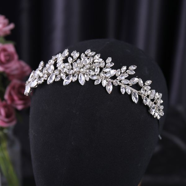european and american style cross border branch wreath, zircon alloy, silver rhinestone bridal hair hoop
european and american style cross border branch wreath, zircon alloy, silver rhinestone bridal hair hoop