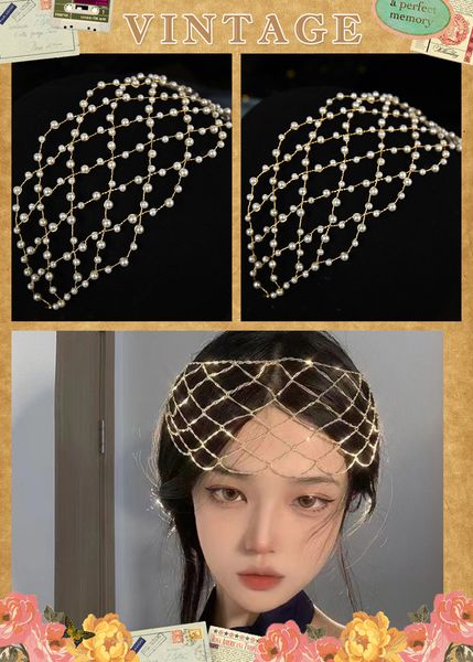 fd-0021-amesh luxury handwoven pearl headwear gold mesh pressed hair ornament light luxury pearl headwear, Silver
fd-0021-amesh luxury handwoven pearl headwear gold mesh pressed hair ornament light luxury pearl headwear, Silver