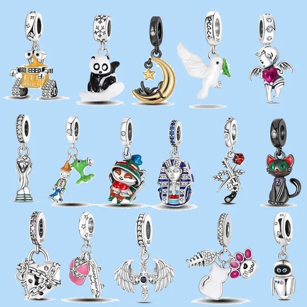 925 sterling silver charms for jewelry making for pandora beads women diy jewelry gift love charms set pendant diy fine b, Black
925 sterling silver charms for jewelry making for pandora beads women diy jewelry gift love charms set pendant diy fine b, Black