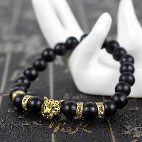 alloy leopard head bracelet natural volcanic rock frosted bead bracelets mens diamond, Golden;silver
alloy leopard head bracelet natural volcanic rock frosted bead bracelets mens diamond, Golden;silver