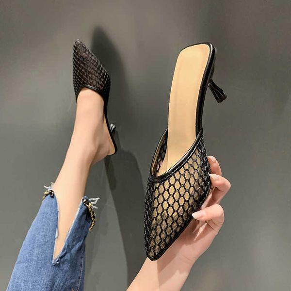 sandals mesh slippers women new summer shoes fashion knitted elastic pointed slides spike heels beige mules high 230417, Black
sandals mesh slippers women new summer shoes fashion knitted elastic pointed slides spike heels beige mules high 230417, Black