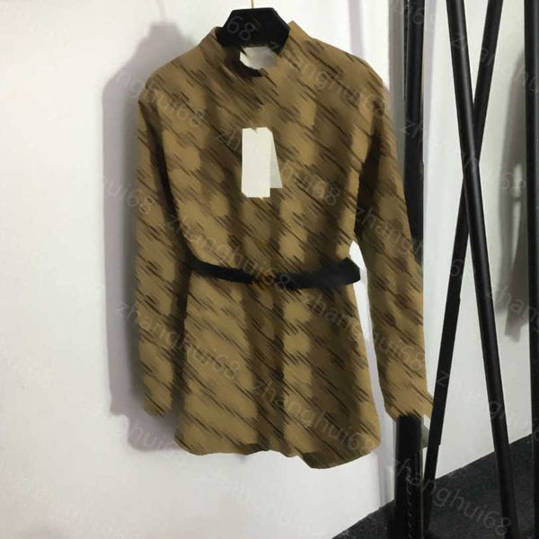 23ss womens jacket womens designer clothing presbyard gg embroidered jacquard monogram stand collar long sleeve shirt with belt women clothe, Black;brown
23ss womens jacket womens designer clothing presbyard gg embroidered jacquard monogram stand collar long sleeve shirt with belt women clothe, Black;brown