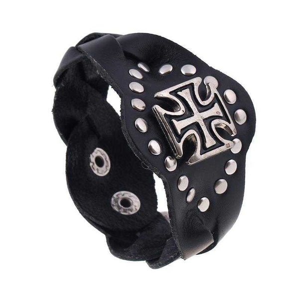 selling accessories personality rivets punk cattle leather bracelet cross woven width, Golden;silver
selling accessories personality rivets punk cattle leather bracelet cross woven width, Golden;silver