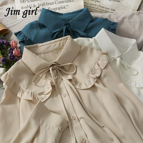 pants vintage sweet white shirt women korean lace up peter pan collar blouses spring autumn elegant office work long sleeve ladies top, Black
pants vintage sweet white shirt women korean lace up peter pan collar blouses spring autumn elegant office work long sleeve ladies top, Black