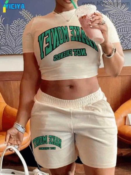 yiciya women's tracksuits lw plus size letter print two pieces short sleeve crew neck crop elastic waist regular fit matching shorts se, Gray
yiciya women's tracksuits lw plus size letter print two pieces short sleeve crew neck crop elastic waist regular fit matching shorts se, Gray