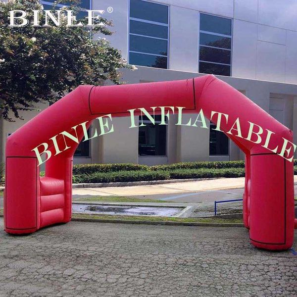 custom design 4legs 7.5m standing tubular inflatable arch with stickers for events