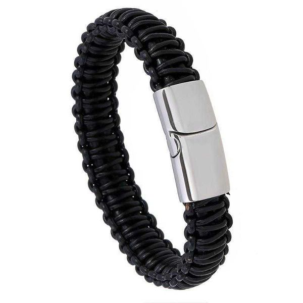 stainless steel magnetic buckle cattle leather bracelet titanium multi layer woven jewelry, Golden;silver
stainless steel magnetic buckle cattle leather bracelet titanium multi layer woven jewelry, Golden;silver