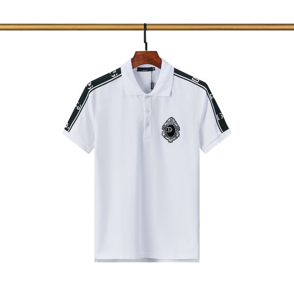 2023 mens polos lapel design polo shirt summer outdoors short sleeve classic g t shirt superior sense top, White;black
2023 mens polos lapel design polo shirt summer outdoors short sleeve classic g t shirt superior sense top, White;black