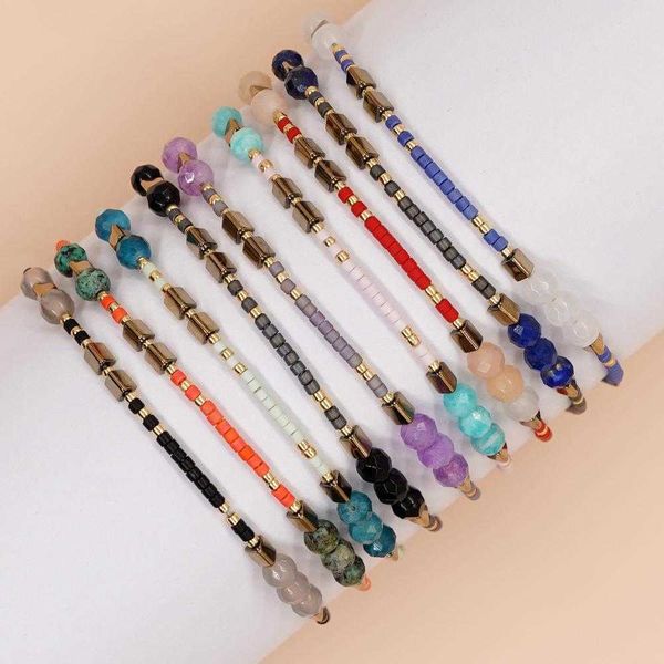 bohemian simple ins bracelet style miyuki bead hand woven semi precious stone ornament womens small, Golden;silver
bohemian simple ins bracelet style miyuki bead hand woven semi precious stone ornament womens small, Golden;silver