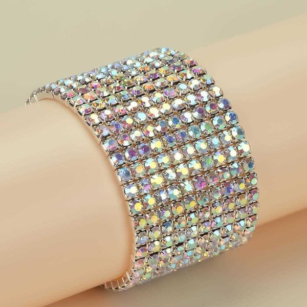 exaggerated bridal bracelet diamond womens fashion crystal wedding jewelry producer, Golden;silver