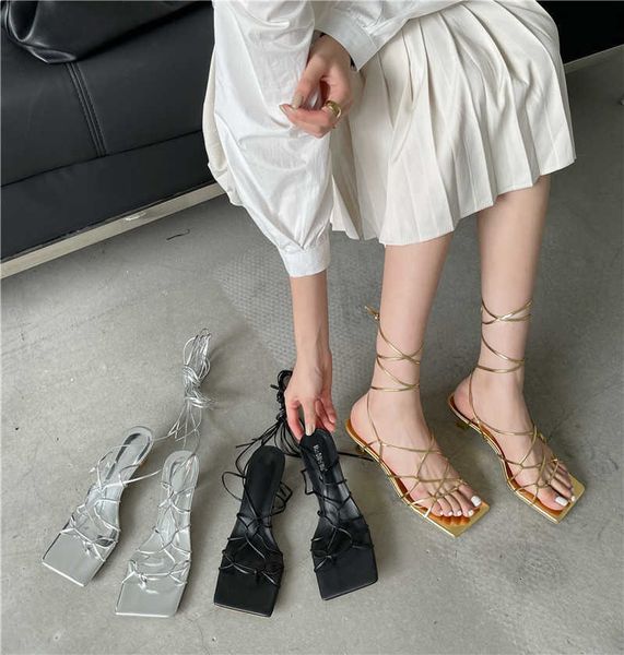 sandals fashion gold silver narrow band women 2023 new summer square toe ankle strap cross-tied thin low heels shoes 230511, Black
sandals fashion gold silver narrow band women 2023 new summer square toe ankle strap cross-tied thin low heels shoes 230511, Black