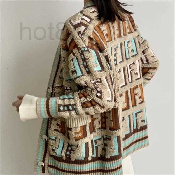 women's sweaters designer bag yv collar single breasted full flocking letter jacquard sweater cardigan a85j, White;black
women's sweaters designer bag yv collar single breasted full flocking letter jacquard sweater cardigan a85j, White;black