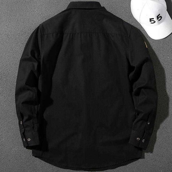 handsome shirt men's 2021 new trend solid color thin coat square neck loose versatile cat patch, White;black
handsome shirt men's 2021 new trend solid color thin coat square neck loose versatile cat patch, White;black