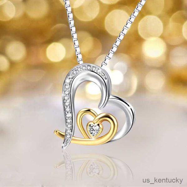 pendant necklaces fashion and version women's simple two-color nelace expresses your heart beating pendant heart shed gif, Silver
pendant necklaces fashion and version women's simple two-color nelace expresses your heart beating pendant heart shed gif, Silver