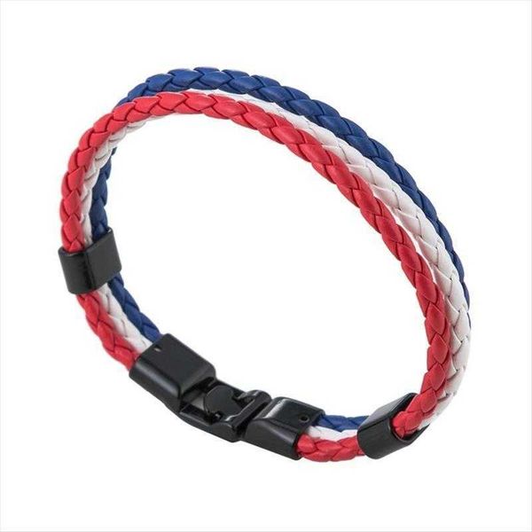 imitation cowhide pu rope woven bracelet russian flag mens and womens, Golden;silver
imitation cowhide pu rope woven bracelet russian flag mens and womens, Golden;silver