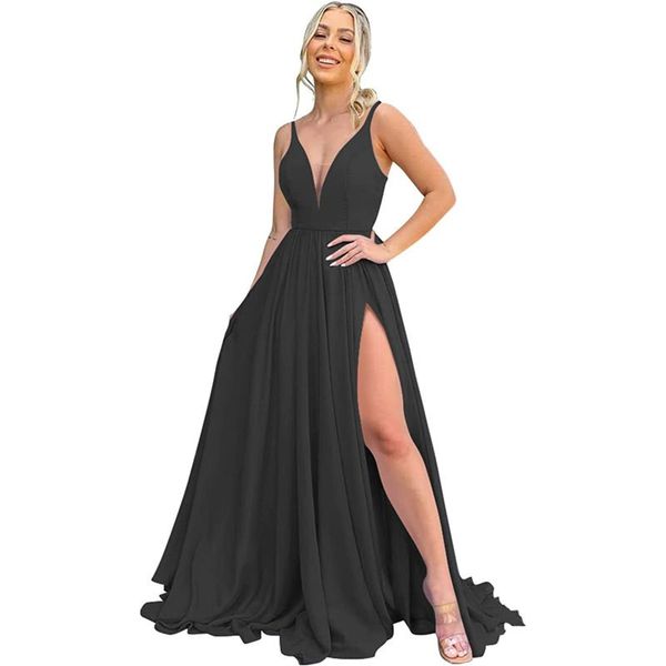 fadistee 2023 new party evening dresses a-line prom dresses lacing robe de soiree v-neck dress with lacing, Black
fadistee 2023 new party evening dresses a-line prom dresses lacing robe de soiree v-neck dress with lacing, Black