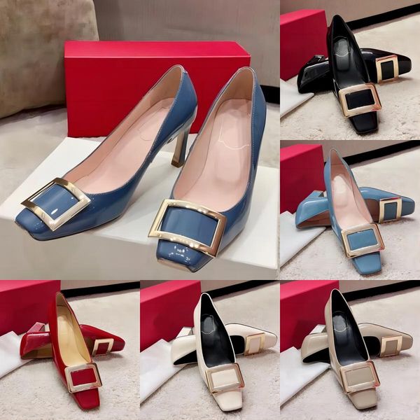 belle pumps designer belle vivier dress shoes metal buckle pump women leather wedding heels fashion elegant size 35-40, Black
belle pumps designer belle vivier dress shoes metal buckle pump women leather wedding heels fashion elegant size 35-40, Black