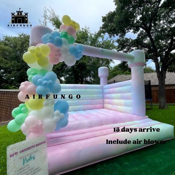 10/13ft commercial white bounce house for party rentals tie-dye colors inflatable bouncy castle with air blower
10/13ft commercial white bounce house for party rentals tie-dye colors inflatable bouncy castle with air blower