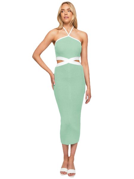 summer knited dress high waist backless hollow women's long dresses strap hanging neck hollow spicy girls, Black;gray
summer knited dress high waist backless hollow women's long dresses strap hanging neck hollow spicy girls, Black;gray
