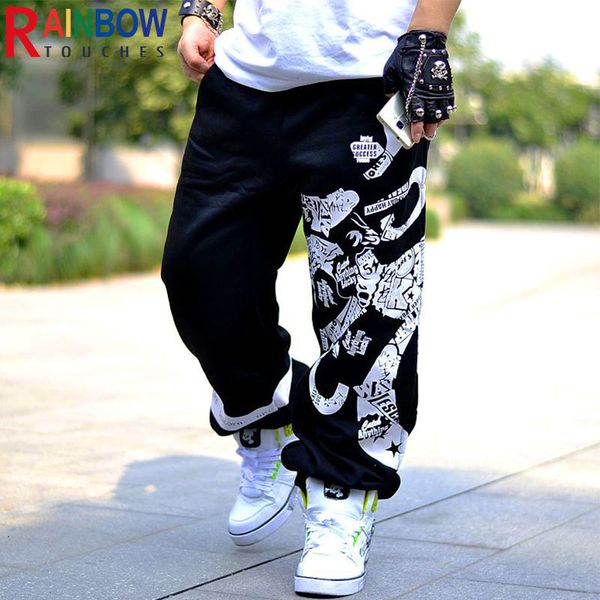 men's pants rainbowtouches fashion casual sports training fitness high street style pant men's hip hop letters oversize loose trou, Black
men's pants rainbowtouches fashion casual sports training fitness high street style pant men's hip hop letters oversize loose trou, Black