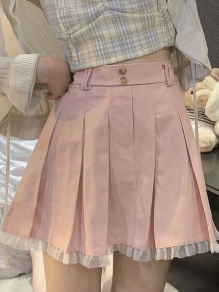 skirts sweet pink pleated summer college style sweet woman harajuku street goth casual kawaii lolita girl short 230516, Black
skirts sweet pink pleated summer college style sweet woman harajuku street goth casual kawaii lolita girl short 230516, Black