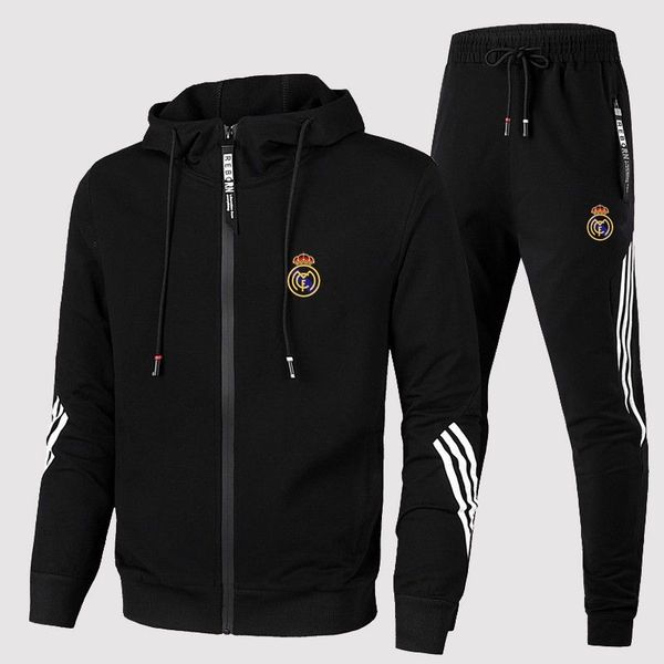 men's hooded jacket madrid training clothes american sports soccer christmas print zipper sweatshirt jacket pants two-piece french socc, Gray
men's hooded jacket madrid training clothes american sports soccer christmas print zipper sweatshirt jacket pants two-piece french socc, Gray