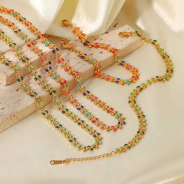 ins womens fashion clothing bracelet all match jewelry necklace gold mixed color drop olive leaf, Golden;silver
ins womens fashion clothing bracelet all match jewelry necklace gold mixed color drop olive leaf, Golden;silver