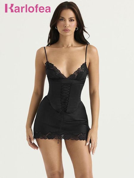 dresses karlofea lace satin slip mini dress with corset classy simple spaghetti strap v neck black clothes for women party dresses, Black;gray
dresses karlofea lace satin slip mini dress with corset classy simple spaghetti strap v neck black clothes for women party dresses, Black;gray
