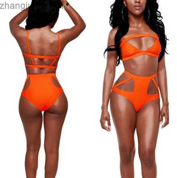 designer fashion multi rope orange swimsuit split hollow out strap high waisted bikini swimsuit t shirt, White;black
designer fashion multi rope orange swimsuit split hollow out strap high waisted bikini swimsuit t shirt, White;black