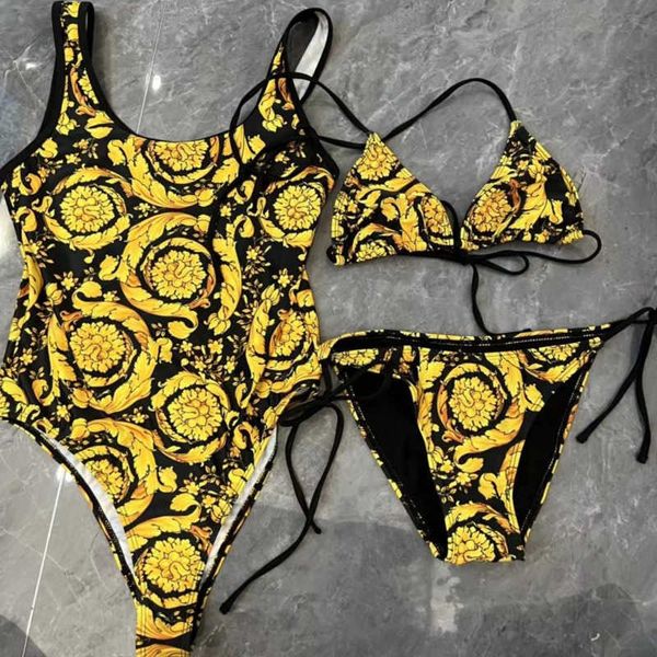summer one piece swimsuit medus print designer bikini camisole quick drying triangle bikini luxury brand american womens clothing, White;black
summer one piece swimsuit medus print designer bikini camisole quick drying triangle bikini luxury brand american womens clothing, White;black