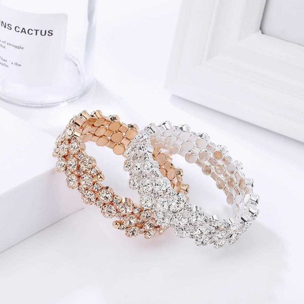 fashion shining diamond bracelet multi drainage layer winding spiral for women hand jewelry wholesale, Golden;silver
fashion shining diamond bracelet multi drainage layer winding spiral for women hand jewelry wholesale, Golden;silver
