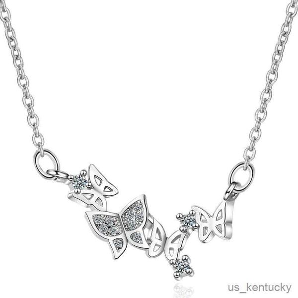 pendant necklaces new sweet butterfly flower zircon pendant nelaces for women trend short clavicle chain jewelry, Silver
pendant necklaces new sweet butterfly flower zircon pendant nelaces for women trend short clavicle chain jewelry, Silver