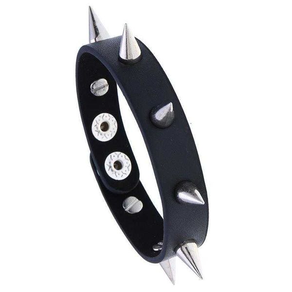 punk bracelet mens ornament creative leather non mainstream nightclub pointed rivet, Golden;silver
punk bracelet mens ornament creative leather non mainstream nightclub pointed rivet, Golden;silver