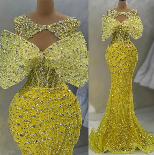 2023 may aso ebi mermaid yellow prom dress beaded crystals luxurious evening formal party second reception birthday engagement gowns dress r, Black
2023 may aso ebi mermaid yellow prom dress beaded crystals luxurious evening formal party second reception birthday engagement gowns dress r, Black