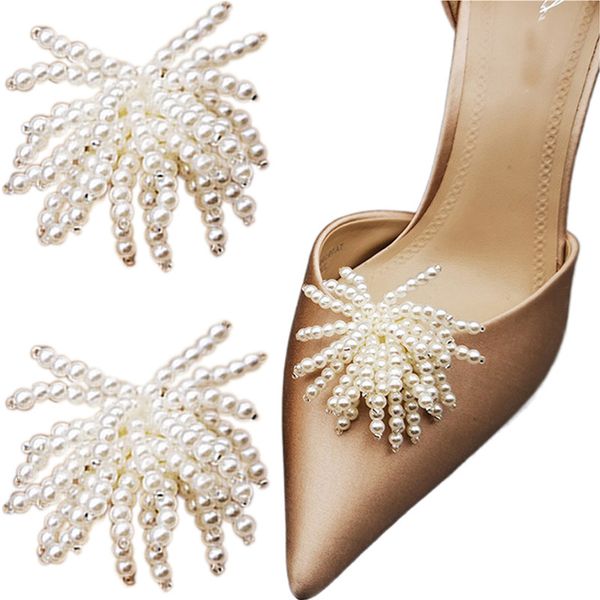 shoe parts accessories 2 pcs shoe clips pearl fireworks shape shoe decoration fashion bridal shoe buckle wedding party shoe accessories for, White;pink
shoe parts accessories 2 pcs shoe clips pearl fireworks shape shoe decoration fashion bridal shoe buckle wedding party shoe accessories for, White;pink