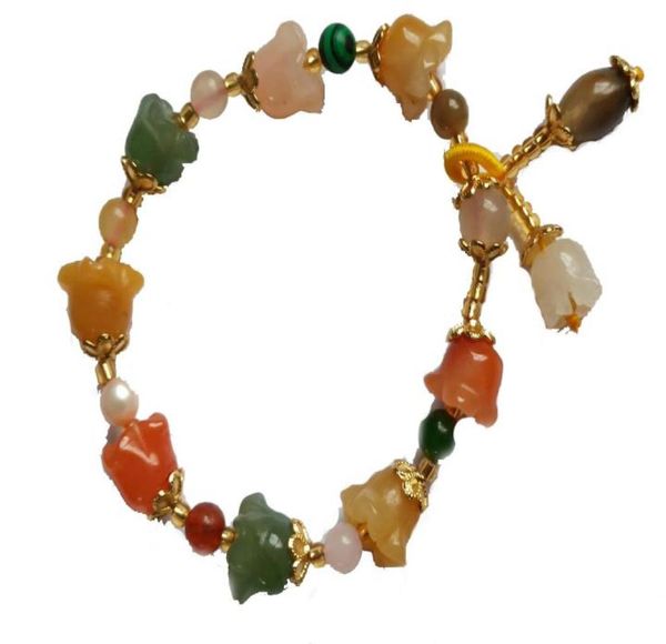 natural hetian golden silk jade handmade magnolia flower bracelet5780523, Black
natural hetian golden silk jade handmade magnolia flower bracelet5780523, Black