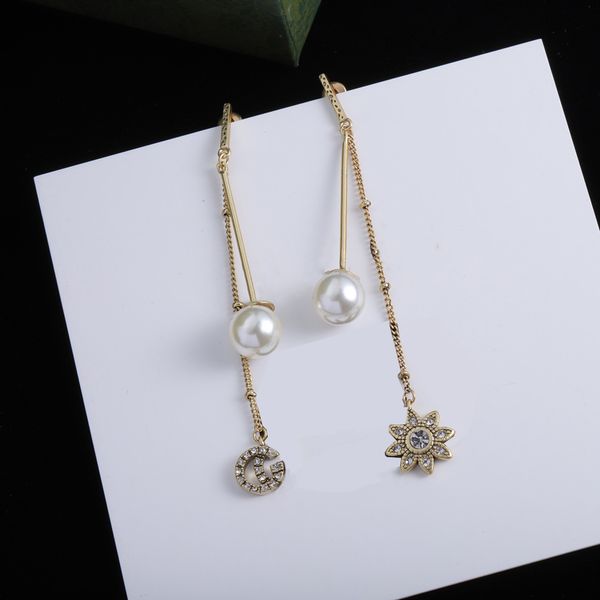 designer earring drop earrings pearl crystal 14k clover jewelry earring for woman wedding party gift, Golden;silver
designer earring drop earrings pearl crystal 14k clover jewelry earring for woman wedding party gift, Golden;silver