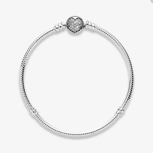 sparkling heart clasp charm bracelet for pandora real stelring silver snake chain bracelets designer jewelry for women girls gift love brace, Golden;silver
sparkling heart clasp charm bracelet for pandora real stelring silver snake chain bracelets designer jewelry for women girls gift love brace, Golden;silver