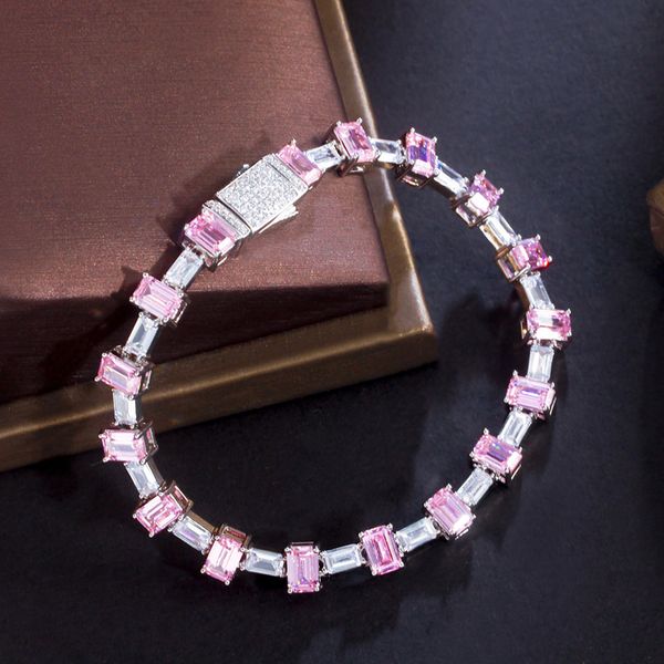 chain cwwzircon jepit pengaman batu zirkonia kubik merah muda potongan putri asli gelang rantai tautan tenis cz mewah untuk wanita cb291 230, Black
chain cwwzircon jepit pengaman batu zirkonia kubik merah muda potongan putri asli gelang rantai tautan tenis cz mewah untuk wanita cb291 230, Black
